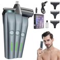 thumbnail image 2 of Compatible Men Cordless Electric Self Hair Clippers Exquisite Outline Trimmer Smooth Clipping Sharpen Shavers-Rechargeable Battery_Perfect Gift, 2 of 5