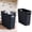 Black, variant on Small Trash Can, Slim Garbage Can Plastic Waste Basket with Handles Container Bin for Narrow Spaces Bathroom, Bedroom, Kitchen, Office at Home Black