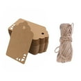 thumbnail image 3 of MLINS Kraft Paper Tags for Display Use Brown Color with Hole for Hanging Decoration 50 Pieces, 3 of 8