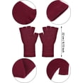 thumbnail image 4 of 4Pairs Fingerless Gloves for Women Half Finger Typing Gloves with Long Wrist Cuff Winter Knit Fingerless Mittens for Women, 4 of 5