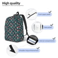 thumbnail image 4 of Yiaed Amanita Mushroom Print Backpack, Premium Laptop Backpack, Travel Backpack for Women, Lightweight Backpacks, Comfortable Back Pack-Small, 4 of 5