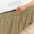thumbnail image 6 of Subrtex Elastic Ruffled Replaceable Wrap Around Bed Skirt Soft Fabric-Wrinkle, Fade & Stain Resistant Mattress Cover(Full, Sand), 6 of 7