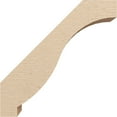 thumbnail image 3 of Ekena Millwork 5"W x 16"D x 16"H Baker Rough Cedar Woodgrain TimberThane Knee Brace, Primed, 3 of 6