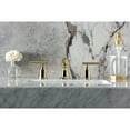 thumbnail image 3 of Kingston Brass KB8912CML Manhattan Two-Handle 3-Hole Deck Mount Widespread Bathroom Faucet with Pop-Up Drain in Polished Brass, 3 of 8