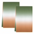 thumbnail image 2 of Sage Green Orange Ombre Kitchen Towels Set of 2, Abstract Modern Gradient Absorbent Dish Towels for Kitchen, Microfiber Hand Towel, Quick Drying Tea Towel for Cleaning Decorative Dishcloths, 2 of 7