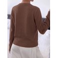 thumbnail image 3 of BTFBM Fall Long Sleeve Sweaters for Women Trendy | Lightweight Knit Sweater, Cute 3D Flower Embroidery Crew Neck Tops,Business Casual,Holiday Winter Clothes, 3 of 7
