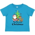thumbnail image 3 of Inktastic My 2nd Christmas with Santa Reindeer and Tree Boys or Girls Toddler T-Shirt, 3 of 5