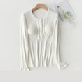 thumbnail image 3 of breaise Womens Maternity Nursing Long Sleeve Tops Built in Bra for Breastfeeding Maternity Sleepwear Button Down Nightgown, 3 of 3