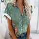 thumbnail image 5 of Mujeres Pantalones Cortos Impresos Blusas de Manga Corta Y Top Regular, Vestido de Moda de Verano Casual para Mujeres, 5 of 5