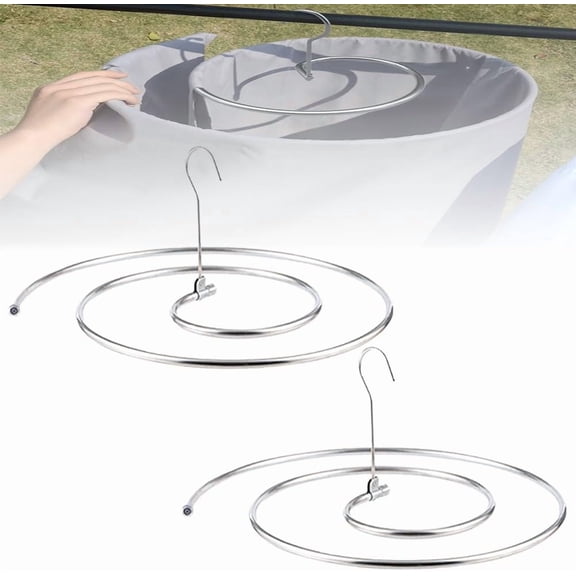 Spiral Sheet Hanger Stainless Steel,Versatile Laundry Hanger, Space Saving Metal Drying Stand for Home & Outdoors – Dries Sheets Duvets Quilts Bedspreads
