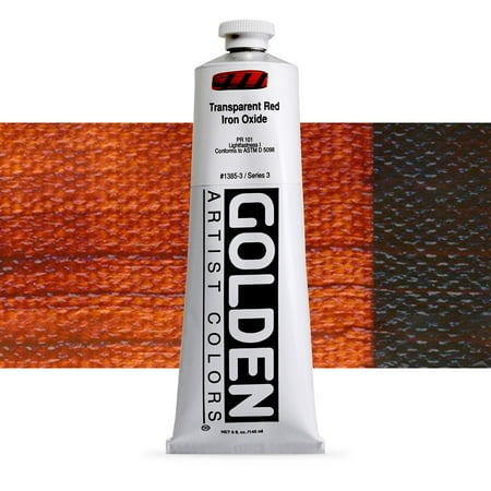 UPC: 0738797138537 | Golden Heavy Body Artist Acrylic  5 oz  Transparent Red Iron Oxide