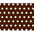thumbnail image 2 of SheetWorld Fitted 100% Cotton Percale Oval Crib Sheet, Fits Stokke Sleepi 26 x 47, Polka Dots Brown, 2 of 4