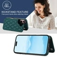 thumbnail image 3 of Mantto Case for iPhone 16 Plus Back Wallet Case, Card Slots Holder RFID Blocking Luxury PU Leather Shockproof Cover, Double Magnetic Buttons Kickstand Case for iPhone 16 Plus, Darkgreen, 3 of 8