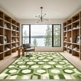 thumbnail image 2 of ODIKA 6'x9' Machine Washable Non-Slip Area Rug, Geometric Green High Traffic Rug, Green, 1050411, 2 of 7