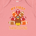 thumbnail image 4 of Inktastic My First Thanksgiving with Football Turkey Boys or Girls Baby Bodysuit, 4 of 5