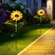thumbnail image 4 of Lámpara solar de girasol para jardín, decorativa para patio, césped, con estaca y plantas realistas., 4 of 6