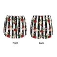 thumbnail image 5 of Lsque Rose Flowers Printed Women's Running Shorts with Liner Pockets,Elastic Quick Dry Workout Athletic Gym Yoga Shorts,Womens High Waist Shorts-Small, 5 of 9