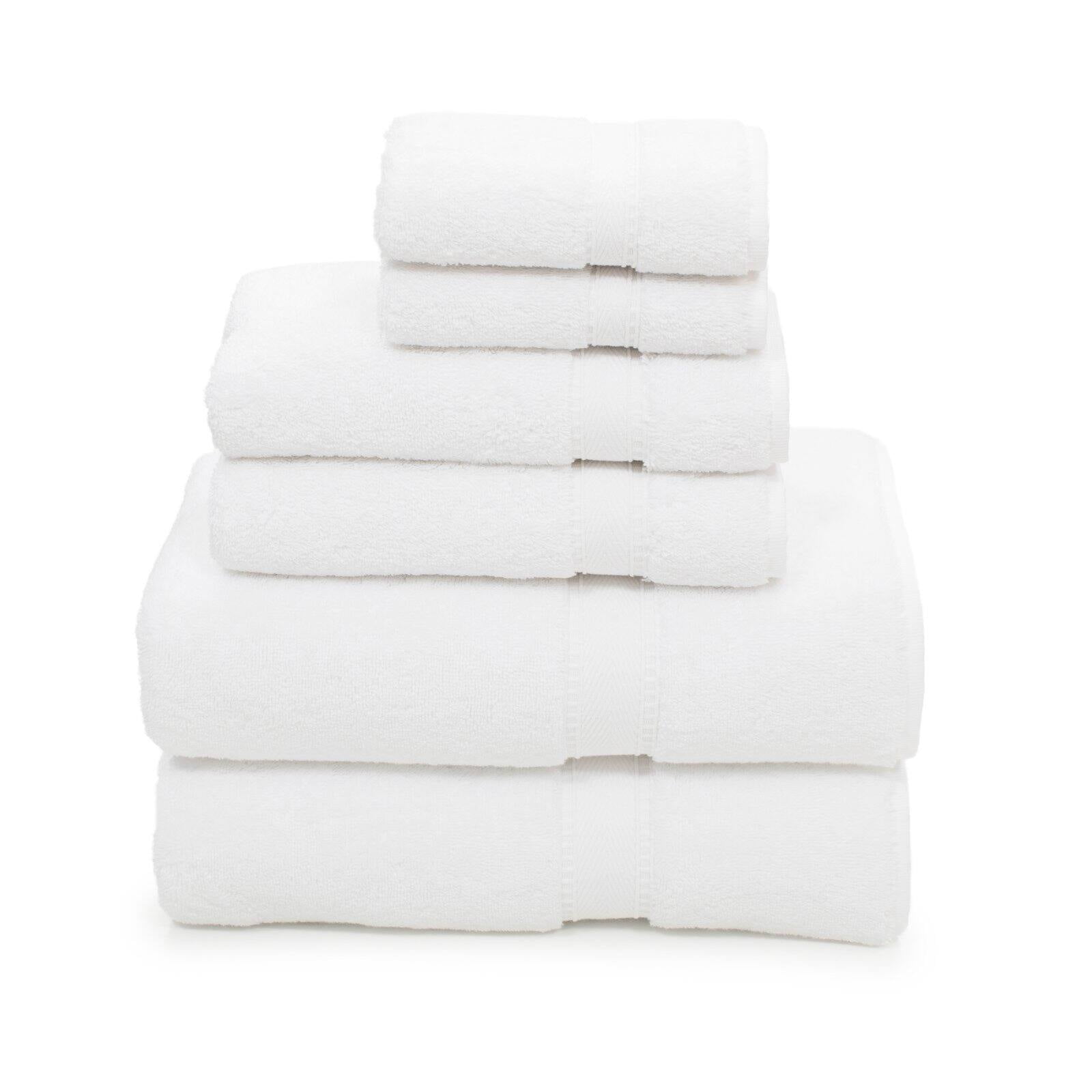 Linum Home Textiles Sinemis Turkish Cotton White Terry Towel Set