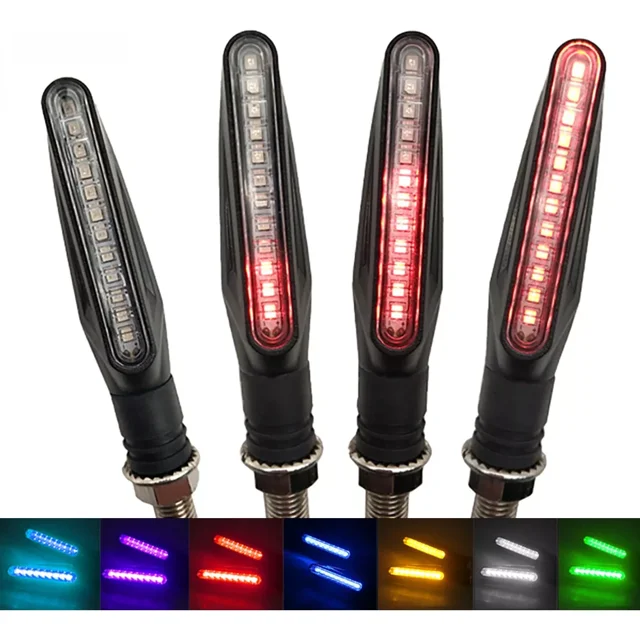Direccionales Led Moto Secuencial Indicador Intermitente 4pz