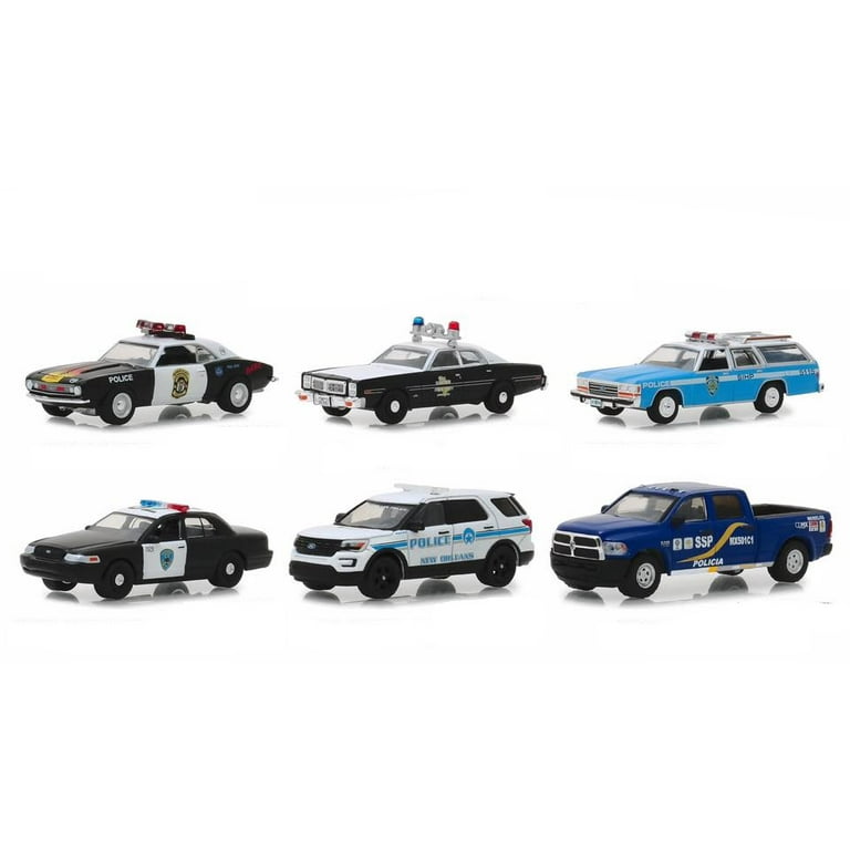 【6台セット】グリーンライト　ホットパシュート パトロールカー　1/64 6台セット】グリーンライト ホットパシュート パトロールカー 1