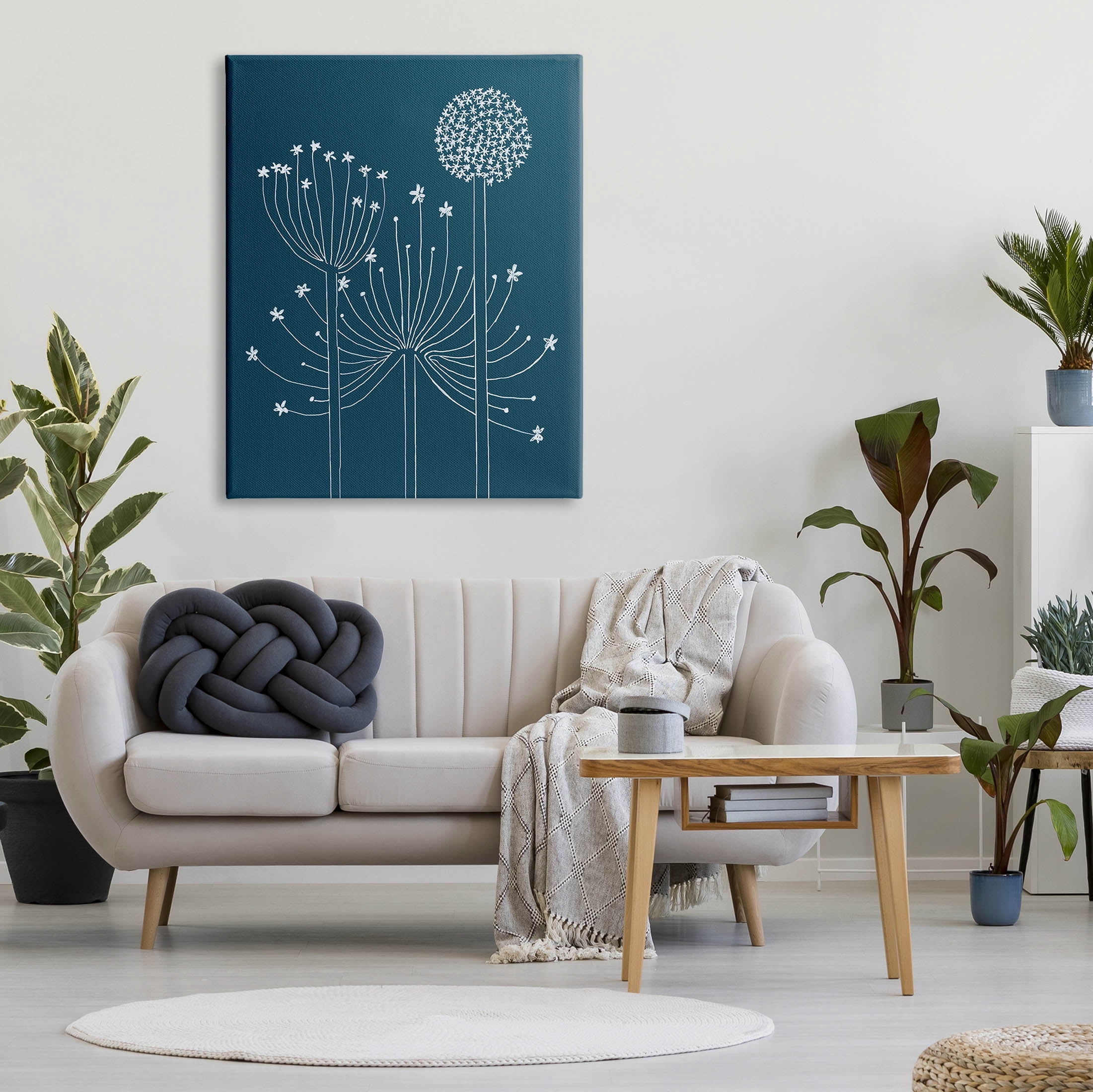 Stupell Industries Varied Dandelion Wild Plant Petals Graphic Art Gallery Wrapped Canvas Print Wall Art, Design by Alicia Longley