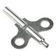 thumbnail image 1 of Llave de cuerda para reloj, portátil, fácil de usar, de acero, para relojes de madera, accesorio para recibidor, oficina, dormitorio, hotel y hogar. Doble Cabeza de Plata, 1 of 8