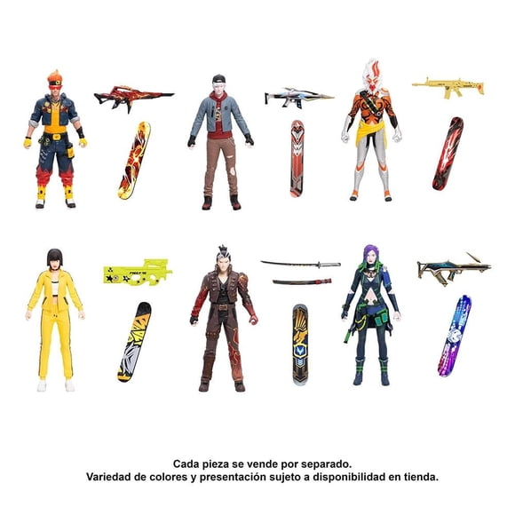 Figura Free Fire 5 Pulgadas Varios Modelos 1 Pieza