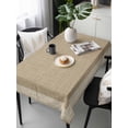 thumbnail image 6 of Cream Greek Key Table Cloth, Geometric Greece Ancient Rustic Waterproof Tablecloth for Rectangle Tables, Reusable Washable Fabric Table Cover for Restaurant Kitchen Dining Tables 60"x120", 6 of 6