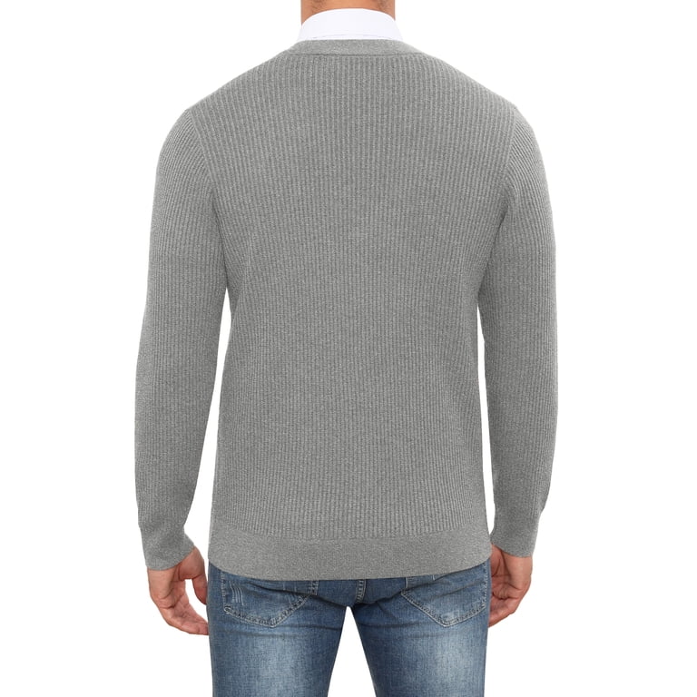 Iceglad Men's V-Neck Cable Knit Cardigan photo 7