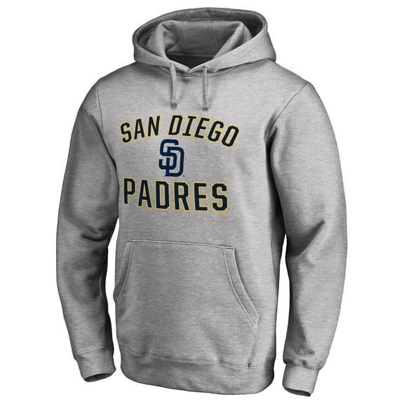 Men's Ash San Diego Padres Victory Arch Pullover Hoodie