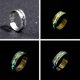 thumbnail image 5 of GOOHOCHY Anillo de dedo noctilucente Grieta elegante anillo creativo Moda de plata antigua Adornos de dedo anillo ajustable de apertura (azul-verde), 5 of 8
