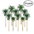 thumbnail image 1 of NUOLUX 15pcs Scenery Model Coconut Palm Trees HO N Z Scale, 1 of 4