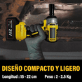 thumbnail image 5 of "Pistola Llave De Impacto Inalámbrico Ironhoof batería de color Amarillo 500W Malubero, Amarilla ", 5 of 5