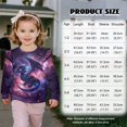 thumbnail image 7 of Uorisanigo Galaxy Dragon Toddler Sweatshirt Crewneck Pullover Tops Novelty Ruffle Shoulder Sweatshirt for Girls Fall Winter Spring Clothes Sweater Hoodies, 7 of 7