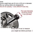 thumbnail image 2 of Spring Clip Collars, 1 inch (25 mm) for Smooth Dumbbell Handle or Standard Weightlifting Barbell (Pack of 4), 2 of 5