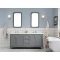 thumbnail image 5 of Water Creation Queen 72"W Wood Double Bathroom Vanity in Cashmere Gray & White, 5 of 8