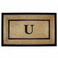 thumbnail image 1 of Nedia Home 18099U 22 x 36 in. Coir &amp; Rubber Frame Mat  Monogrammed U, 1 of 1