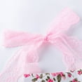 thumbnail image 4 of Girl Outfits 66 For 0 Months-6 Months Halter Bodysuit Rose Prints Lace Fashion With Headbs Baby Rompers Girl, 4 of 7