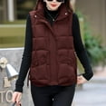 thumbnail image 5 of Hvyesh Women Winter Puffer Vest Lightweight Stand Collar Sleeveless Padded Jackets Oversized Puffer Waistcoat with Pockets, 5 of 10