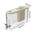 thumbnail image 3 of Plastic Drink Dispenser, Large Capacity Beverage Container With Built-In Spigot and Sealing Lid, for Home Kitchen and Party Use, Green, 3 of 7