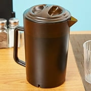 G.E.T. BPA-Free Shatterproof Plastic Ice Tea Pitcher with Lid, 2 Quart (64 Ounce), Amber