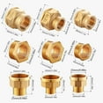 thumbnail image 3 of AKEGAMN Clearance! Brass Pipe Reducer Inch Male Thread Pack Of 1 Threaded Fittings For 4 Inch And 6 Inch Threaded Fittings High-quality material: which is strong and to resist . permeability, does n, 3 of 9