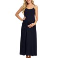 thumbnail image 2 of PBFRDSJ Women's Maternity Cami Dresses Sleeveless Backless Casual Dress Spaghetti Strap Flowy Loose Long Sundress, 2 of 9