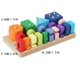 thumbnail image 3 of Puzzle de apilamiento de bloques numéricos de madera | Juguete de clasificación de formas de conteo Montessori | Aprendizaje sensorial de matemáticas STEM para niños pequeños | Tablero de clavijas, 3 of 9