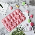 thumbnail image 7 of 18 Cavity Cake Mold Non-stick Reusable Flexible Silicone Happy Easter Egg Rabbit Chocolate Baking Mould for Bakery, 7 of 7