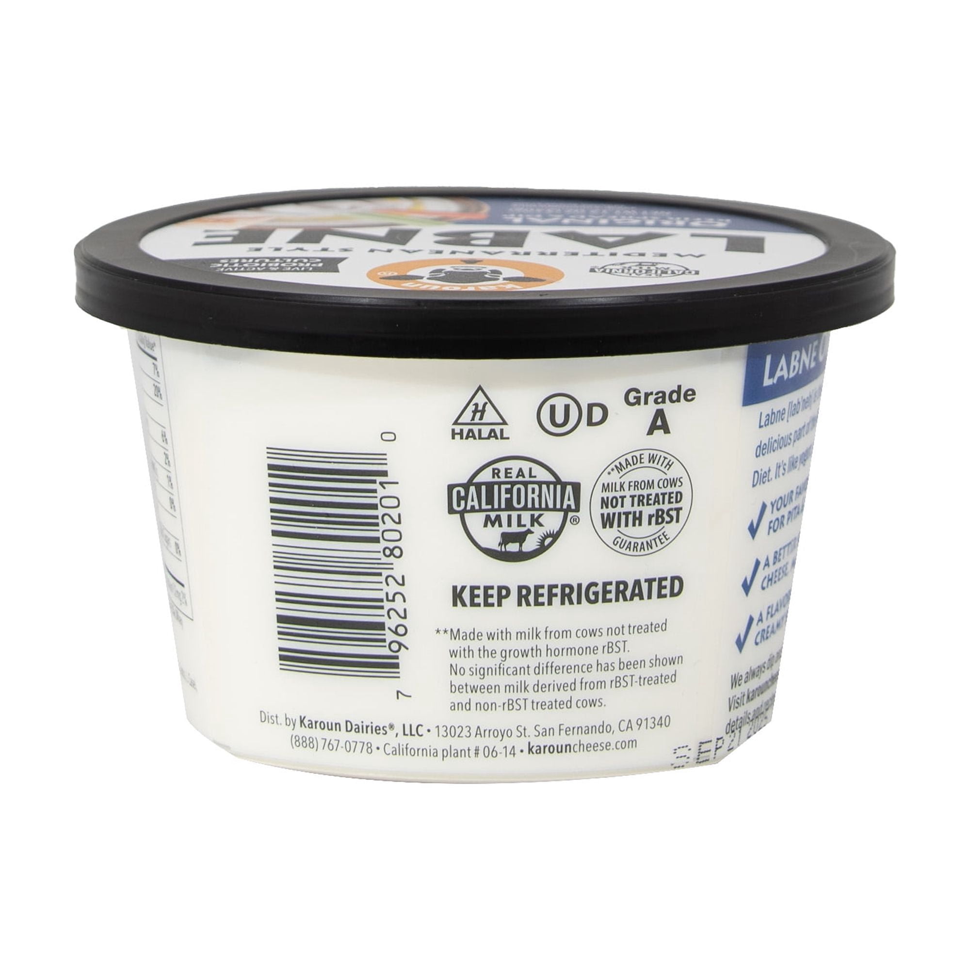 Karoun Dairies Labne Original Mediterranean Kefir Spread & Dip, 12 oz, Gluten-Free, No rbST