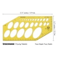 thumbnail image 3 of Traceease Geometric Drafting Isometric Ellipse Template Drawing Stencil, Designing Template Measuring Ruler, 3 of 6