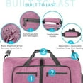 thumbnail image 5 of URSOFINE 115L/85L/65L Large Duffle Bag, Foldable Travel Gym Bag with Shoe Compartment, Lightweight Water Repellent Tear Resistant for Camping, Weekender, Overnight Travel, 5 of 7