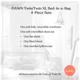 thumbnail image 3 of Dawn 4-Piece Twin Essentials in Tina, Reversible Twin/Twin XL Comforter, Sheets and Pillowase, Hues of Blue, Gray and White, 3 of 6