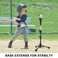 thumbnail image 4 of Baseball Batting Tee for kids, Portable Softball Baseball Tees for Hitting, Extral Height Adjustable Angel Baseball Ball Caddy, Easy to Assemble, Intensive Support Frame, Batting Training Practice, 4 of 7
